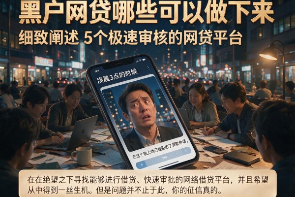 黑户网贷哪些可以做下来，细致阐述5个极速审核的网贷平台