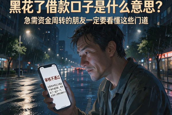 黑花了借款口子是什么意思?急需资金周转的朋友一定要看懂这些门道