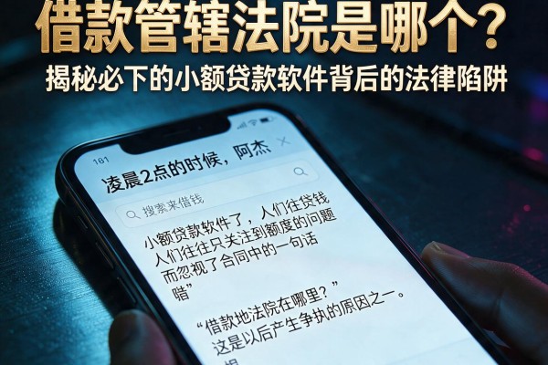 借款管辖法院是哪个？揭秘必下的小额贷款软件背后的法律陷阱