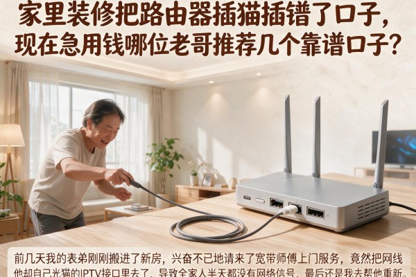 家里装修把路由器插猫插错了口子，现在急用钱哪位老哥推荐几个靠谱口子？