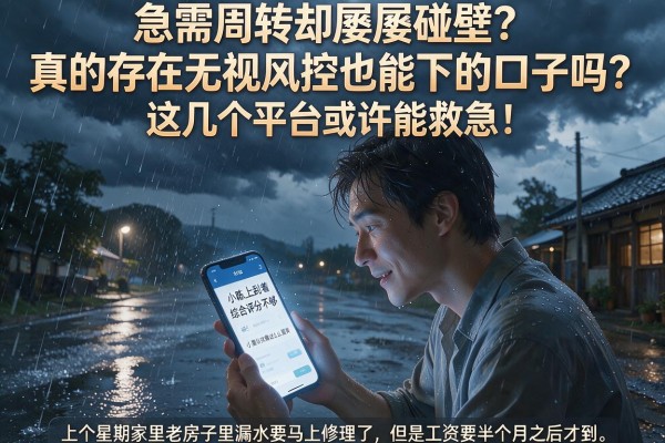 急需周转却屡屡碰壁？真的存在无视风控也能下的口子吗？这几个平台或许能救急！