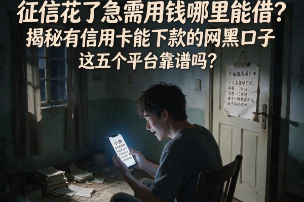 征信花了急需用钱哪里能借？揭秘有信用卡能下款的网黑口子，这五个平台靠谱吗？