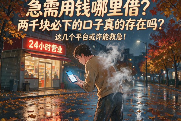 急需用钱哪里借？两千块必下的口子真的存在吗？这几个平台或许能救急！