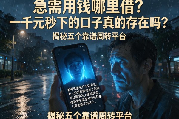 急需用钱哪里借？一千元秒下的口子真的存在吗？揭秘五个靠谱周转平台