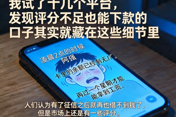 我试了十几个平台，发现评分不足也能下款的口子其实就藏在这些细节里