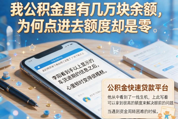 我公积金里有几万块余额，为何点进去额度却是零