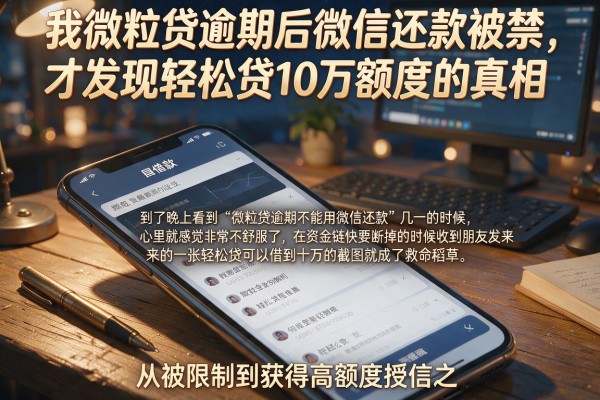 我微粒贷逾期后微信还款被禁，才发现轻松贷10万额度的真相