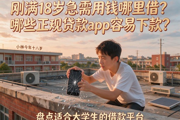 刚满18岁急需用钱哪里借?哪些正规贷款app容易下款?盘点适合大学生的借款平台