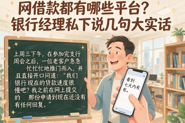 网借款都有哪些平台？银行经理私下说几句大实话