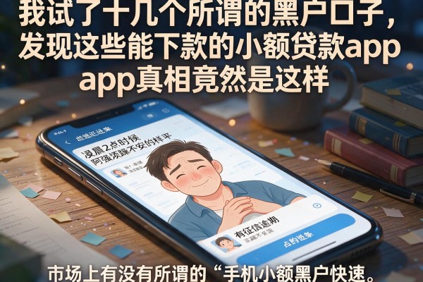 我试了十几个所谓的黑户口子，发现这些能下款的小额贷款app真相竟然是这样