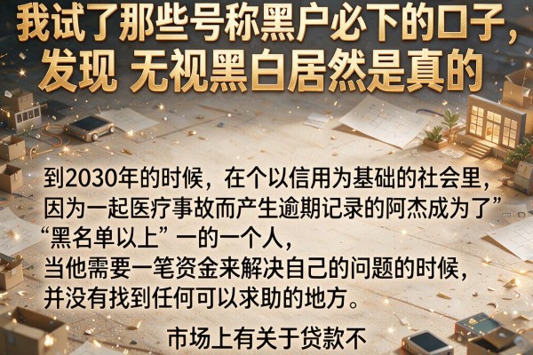 我试了那些号称黑户必下的口子，发现无视黑白居然是真的