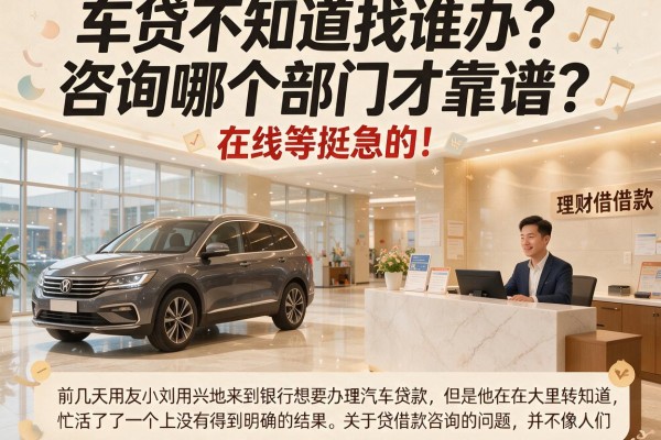 车贷不知道找谁办？咨询哪个部门才靠谱？在线等挺急的！