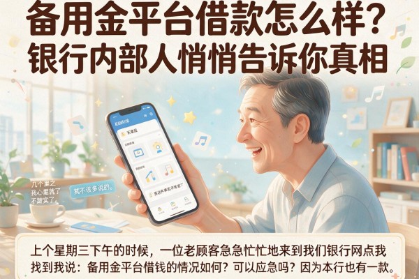 备用金平台借款怎么样？银行内部人悄悄告诉你真相