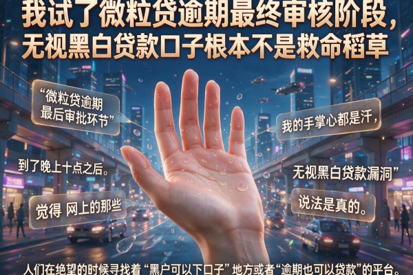 我试了微粒贷逾期最终审核阶段，发现无视黑白贷款口子根本不是救命稻草