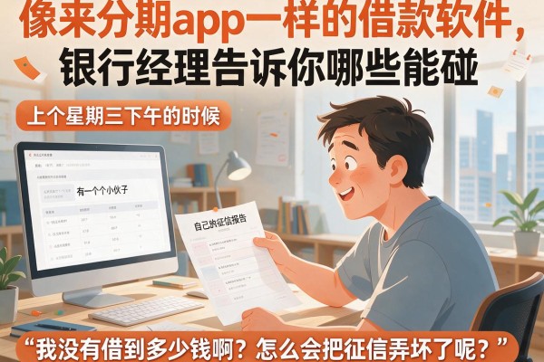 像来分期app一样的借款软件，银行经理告诉你哪些能碰