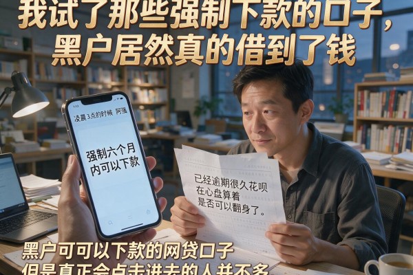 我试了那些强制下款的口子，黑户居然真的借到了钱