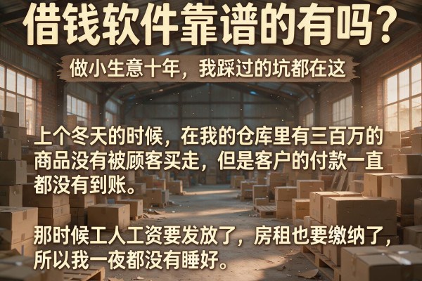 借钱软件靠谱的有吗？做小生意十年，我踩过的坑都在这