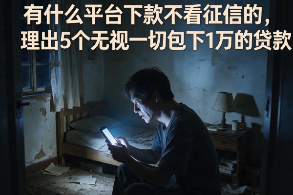有什么平台下款不看征信的，理出5个无视一切包下1万的贷款
