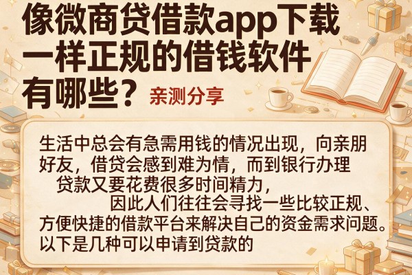 像微商贷借款app下载一样正规的借钱软件有哪些？亲测分享