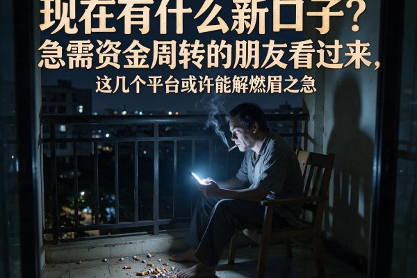 现在有什么新口子？急需资金周转的朋友看过来，这几个平台或许能解燃眉之急