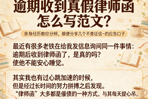 逾期收到真假律师函怎么写范文？亲身经历教你分辨，顺便分享几个不查征信的应急口子