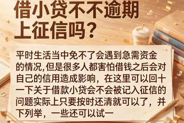 借小贷不逾期上征信吗？盘点几个审核快的小众平台