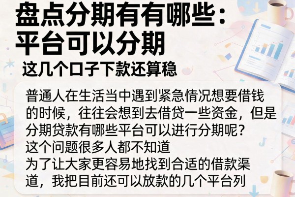 盘点分期有哪些平台可以分期，这几个口子下款还算稳