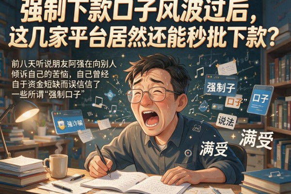 强制下款口子风波过后，这几家平台居然还能秒批下款？