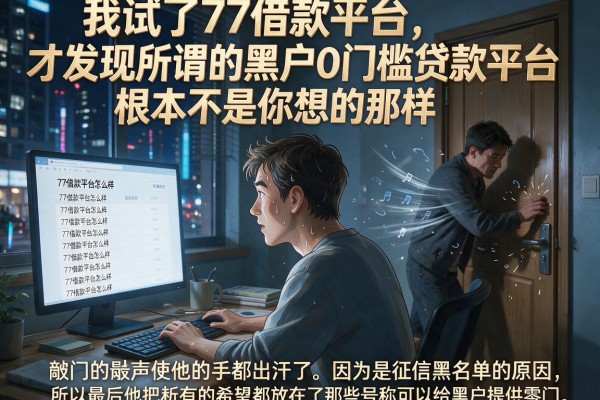 我试了77借款平台，才发现所谓的黑户0门槛贷款平台根本不是你想的那样
