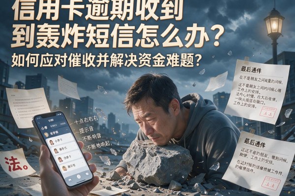 信用卡逾期收到轰炸短信怎么办？如何应对催收并解决资金难题？