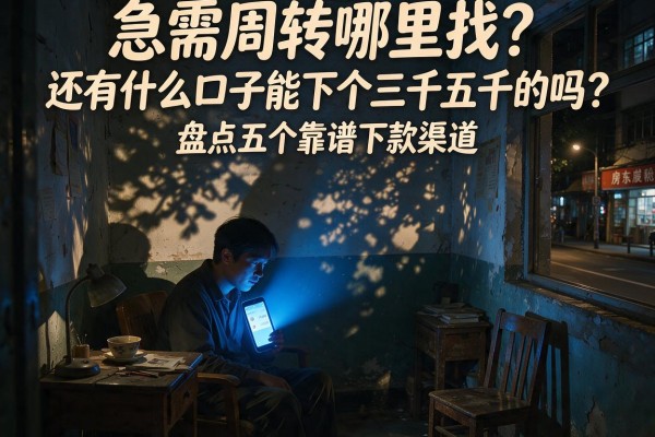 急需周转哪里找?还有什么口子能下个三千五千的吗?盘点五个靠谱下款渠道