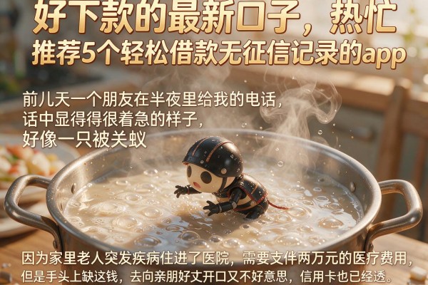 好下款的最新口子，热忱推荐5个轻松借款无征信记录的app
