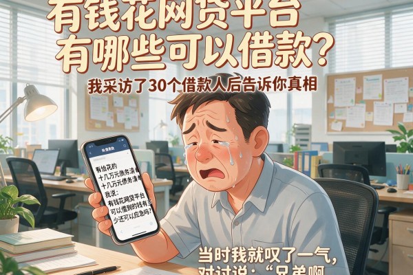 有钱花网贷平台有哪些可以借款？我采访了30个借款人后告诉你真相