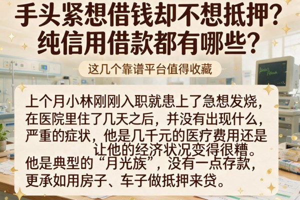 手头紧想借钱却不想抵押？纯信用借款都有哪些？这几个靠谱平台值得收藏