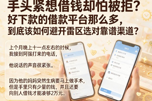 手头紧想借钱却怕被拒？好下款的借款平台那么多，到底该如何避开雷区选对靠谱渠道？