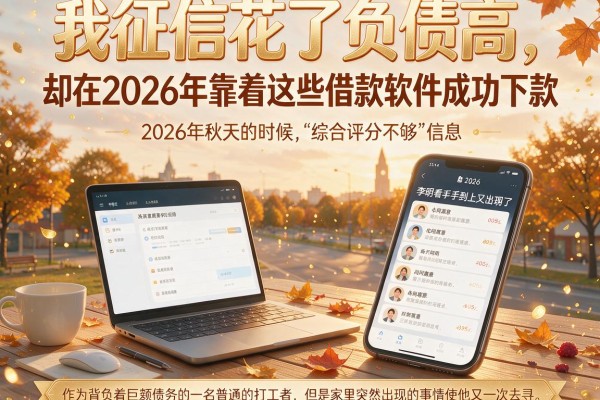 我征信花了负债高，却在2026年靠着这些借款软件成功下款