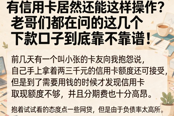 有信用卡居然还能这样操作？老哥们都在问的这几个下款口子到底靠不靠谱！