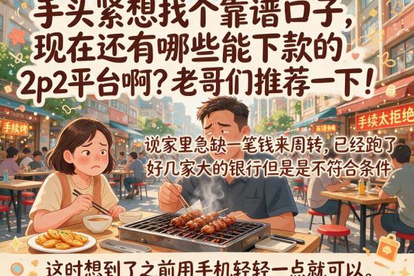 手头紧想找个靠谱口子，现在还有哪些能下款的2p2平台啊？老哥们推荐一下！