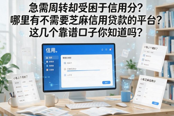 急需周转却受困于信用分？哪里有不需要芝麻信用贷款的平台？这几个靠谱口子你知道吗？