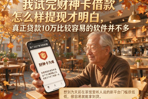 我试完财神卡借款怎么样提现才明白，真正贷款10万比较容易的软件并不多