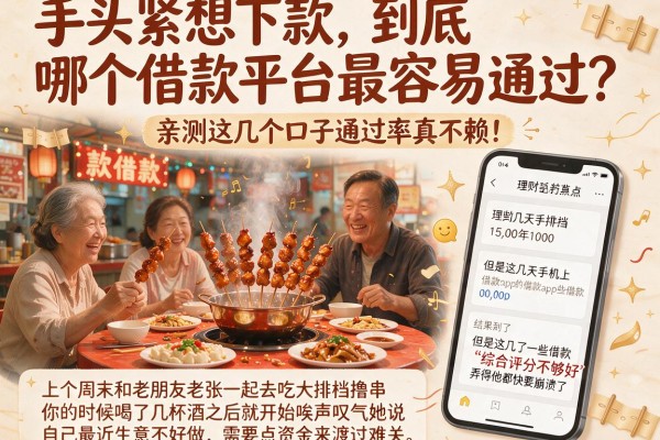 手头紧想下款，到底哪个借款平台最容易通过？亲测这几个口子通过率真不赖！