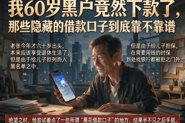 我60岁黑户竟然下款了，那些隐藏的借款口子到底靠不靠谱