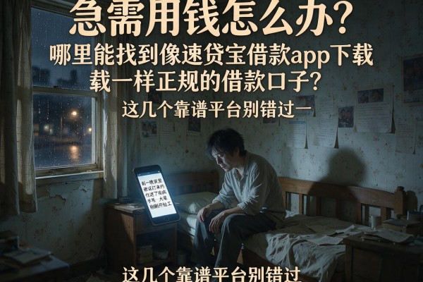 急需用钱怎么办？哪里能找到像速贷宝借款app下载一样正规的借款口子？这几个靠谱平台别错过