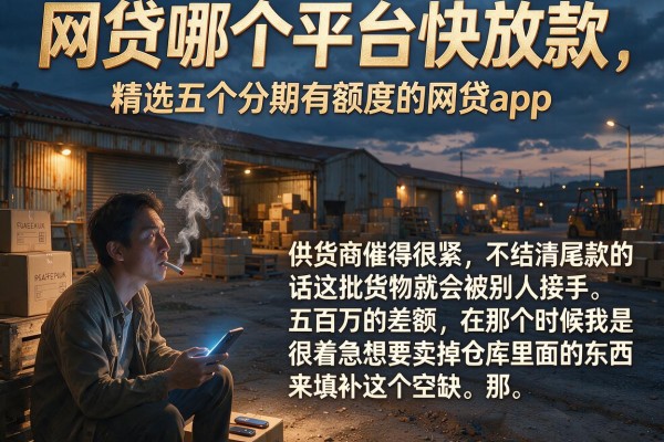 网贷哪个平台快放款，精选五个分期有额度的网贷app