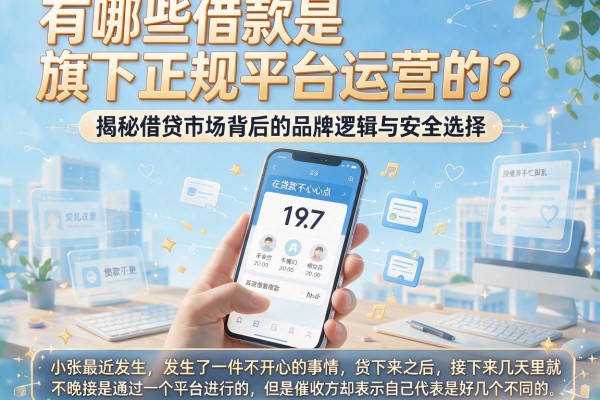 有哪些借款是旗下正规平台运营的？揭秘借贷市场背后的品牌逻辑与安全选择