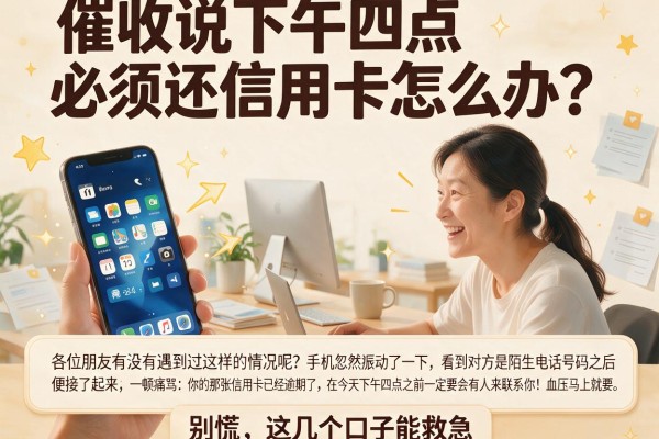 催收说下午四点必须还信用卡怎么办？别慌，这几个口子能救急
