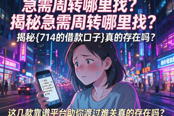 急需周转哪里找？揭秘{714的借款口子}真的存在吗？这几款靠谱平台助你渡过难关