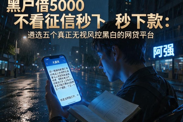 黑户借5000不看征信秒下款，遴选五个真正无视风控黑白的网贷平台