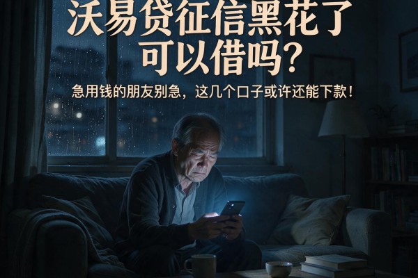 沃易贷征信黑花了可以借吗？急用钱的朋友别急，这几个口子或许还能下款！