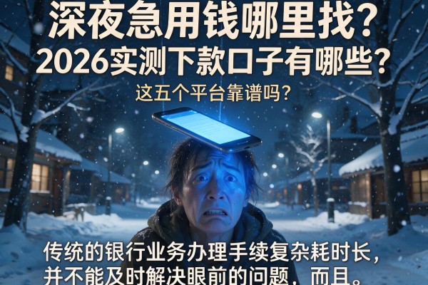 深夜急用钱哪里找？2026实测下款口子有哪些？这五个平台靠谱吗？